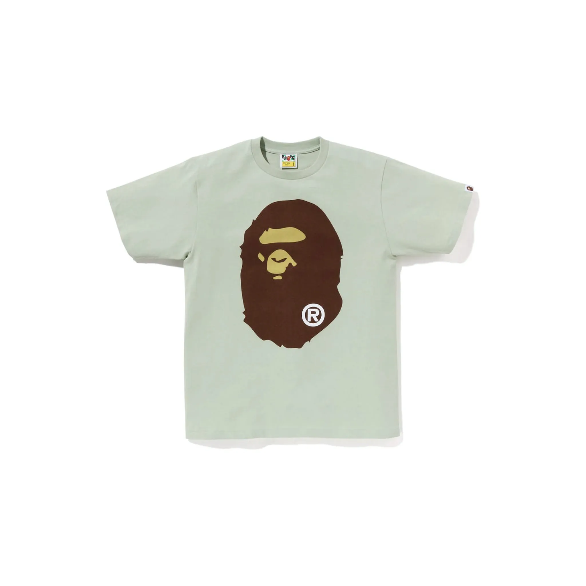 A Bathing Ape Pigment Big Ape Head Tee Green