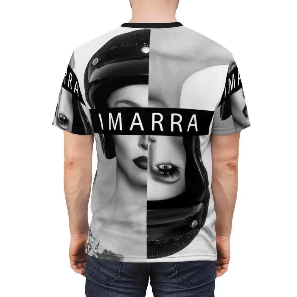 Abstract Split Screen Graphic T-Shirt - High-Quality Pop Art Design