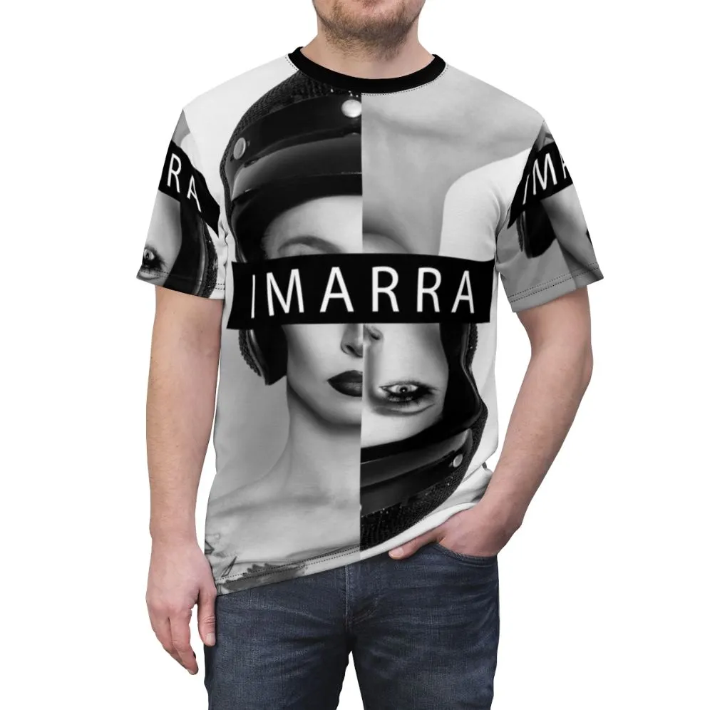 Abstract Split Screen Graphic T-Shirt - High-Quality Pop Art Design