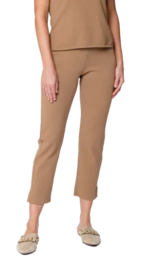 Alice Milano-Knit Slim Leg Pants; Mocha