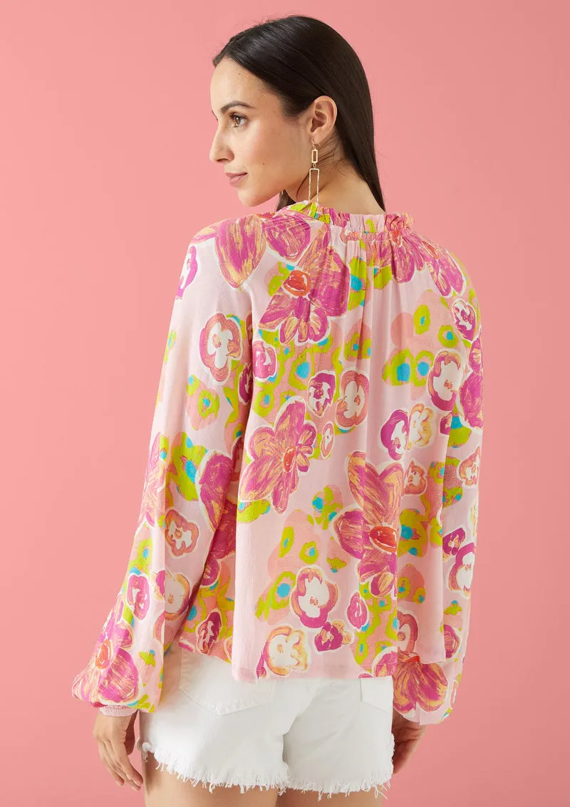 Alivia Ashley Top Pink Multi
