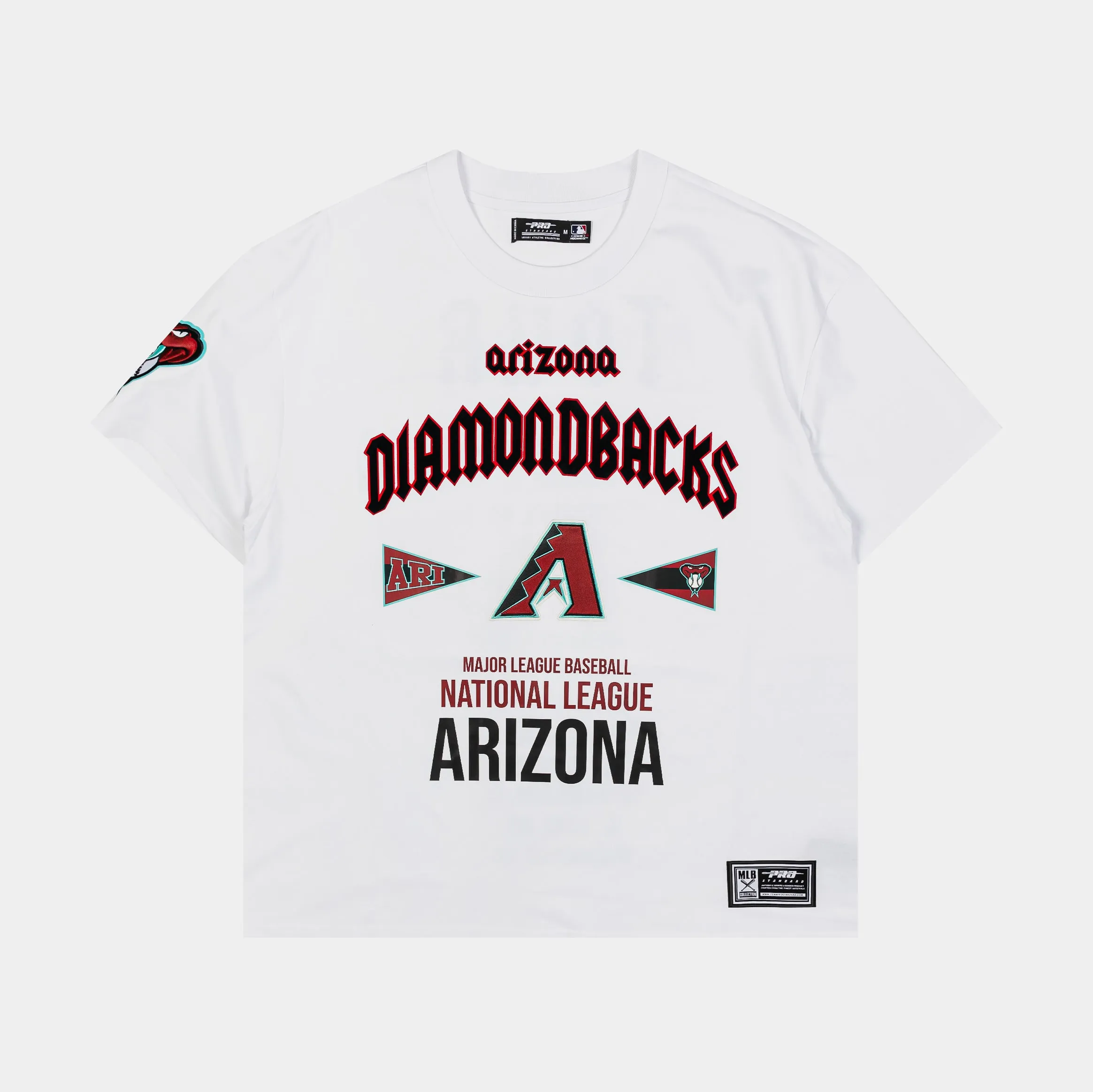 Arizona Diamondbacks City Tour Drop Shoulder Mens Short Sleeve Shirt (White)