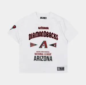 Arizona Diamondbacks City Tour Drop Shoulder Mens Short Sleeve Shirt (White)
