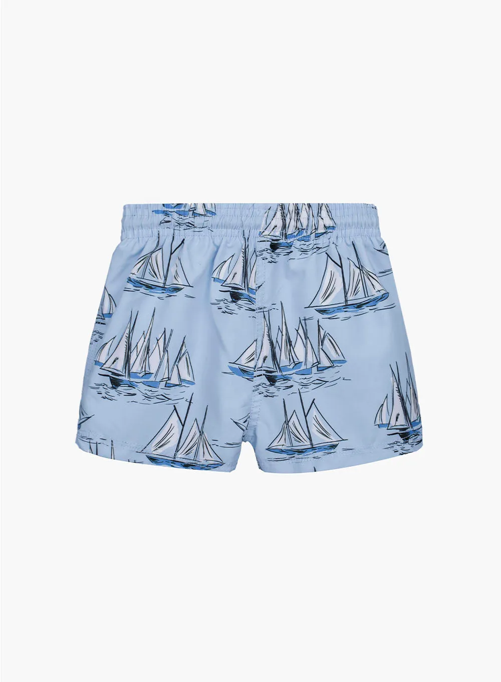 Baby Swimshorts in Blue Sailboat