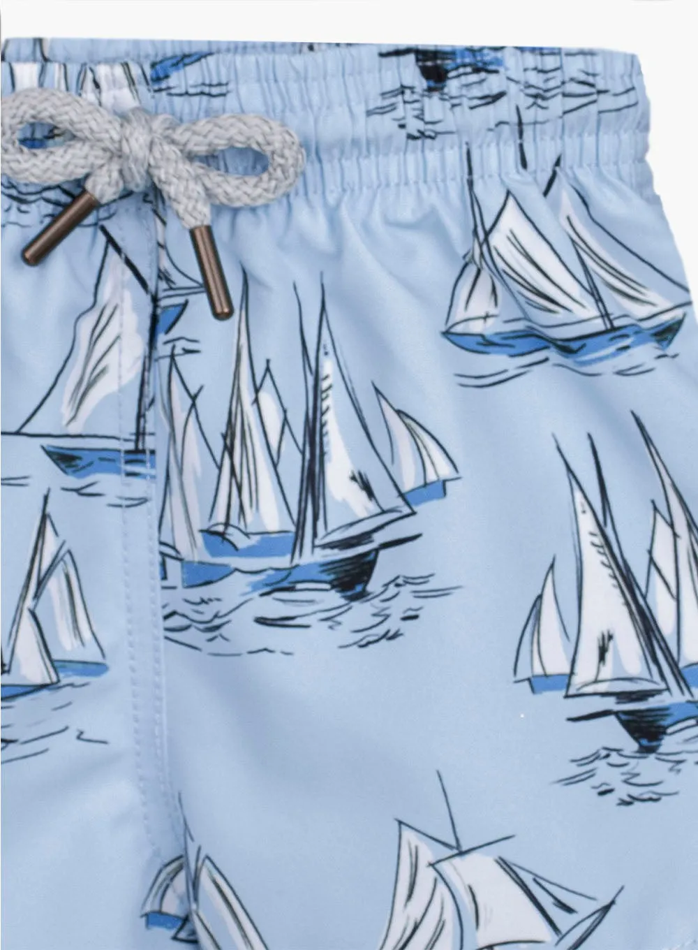 Baby Swimshorts in Blue Sailboat