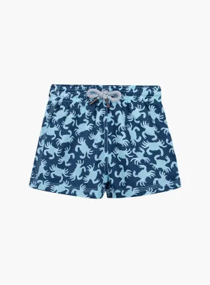 Baby Swimshorts in Navy Crab