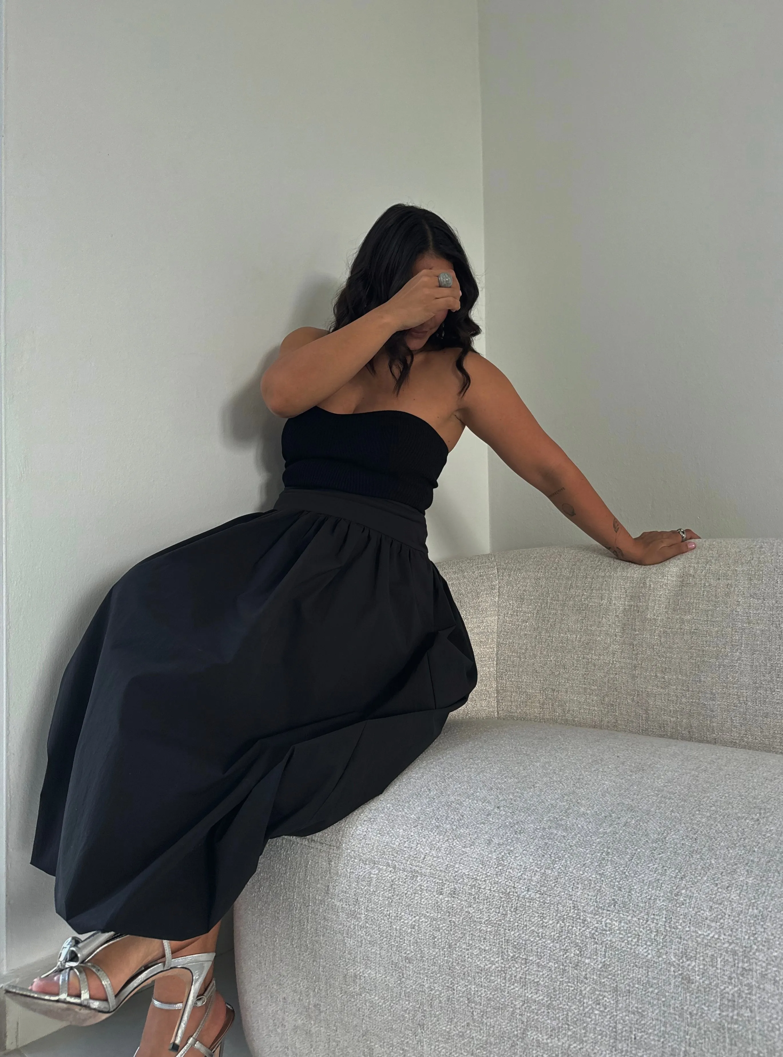 Ballon Midi Skirt