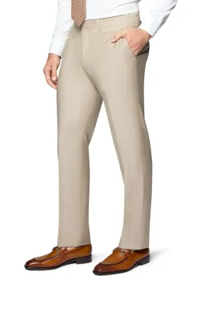 Bergamo Elegant Slim Fit Pants - Tan