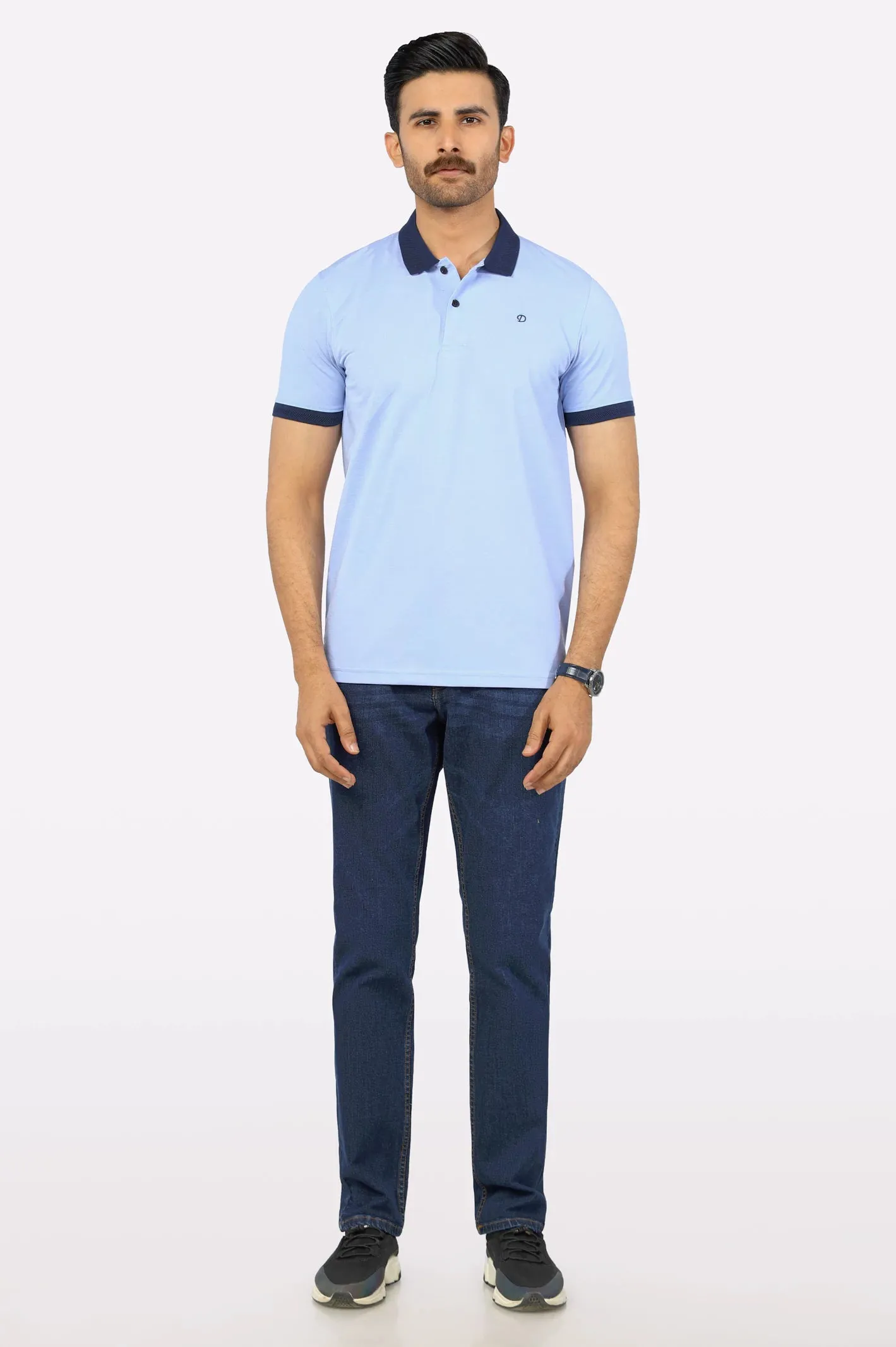 Blue Basic Polo