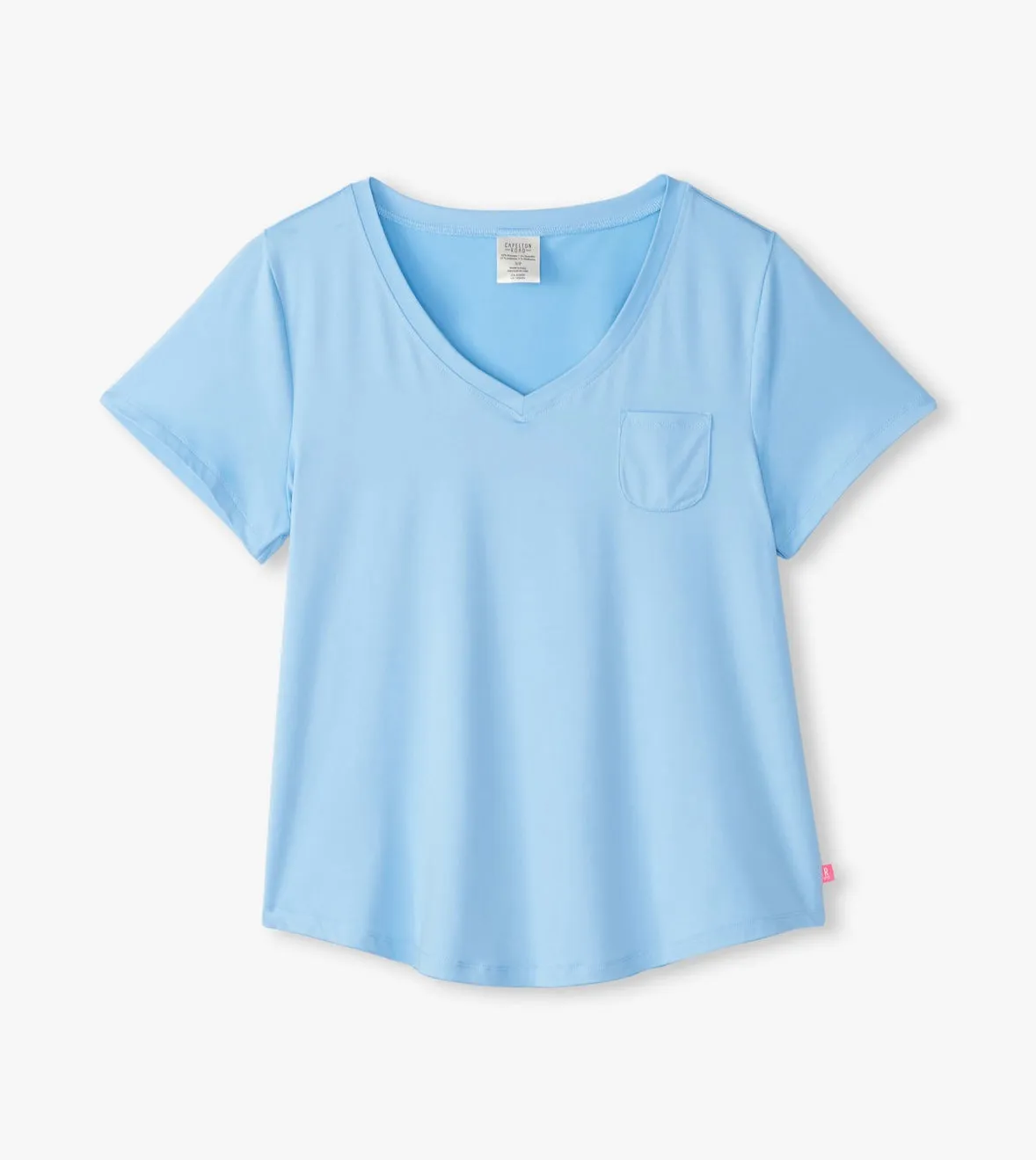 Capelton Road V-Neck PJ Tee In A Bag - Placid Blue
