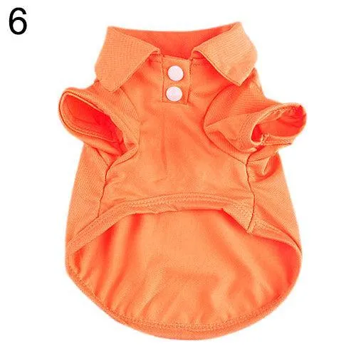 Chic Candy Hued Polo Shirt for Fashion-Forward Pets