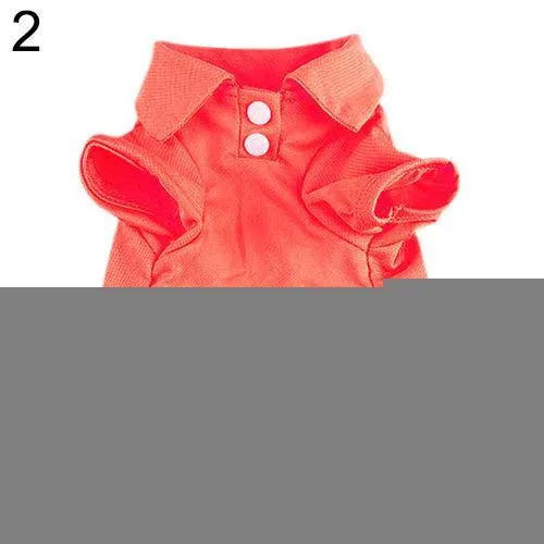 Chic Candy Hued Polo Shirt for Fashion-Forward Pets
