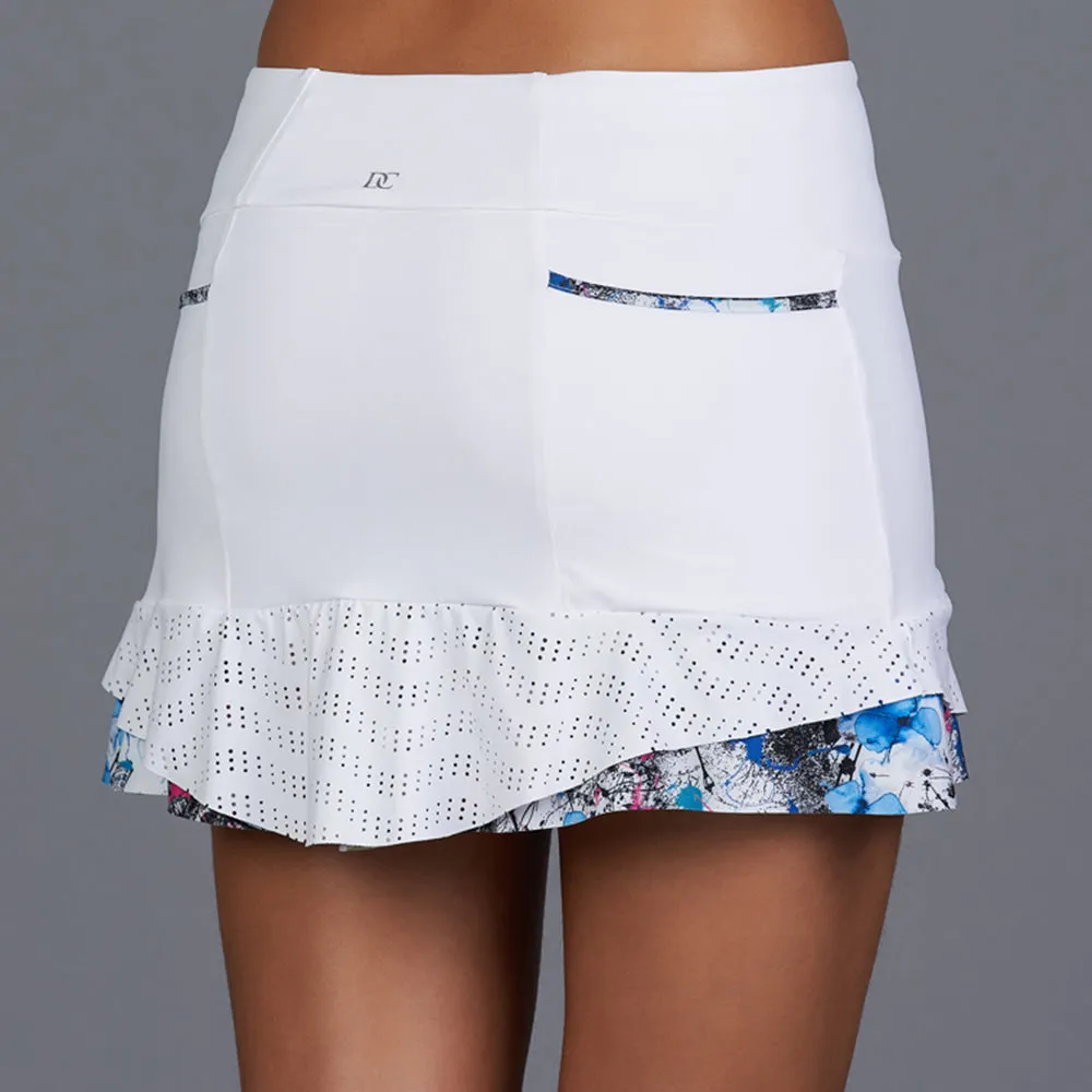 City Etch Eliza 13" Skort (white/print)