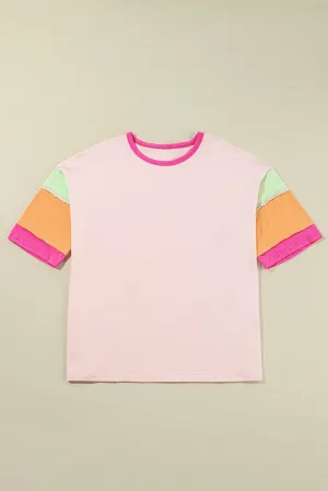 Colorblock Pink Tee