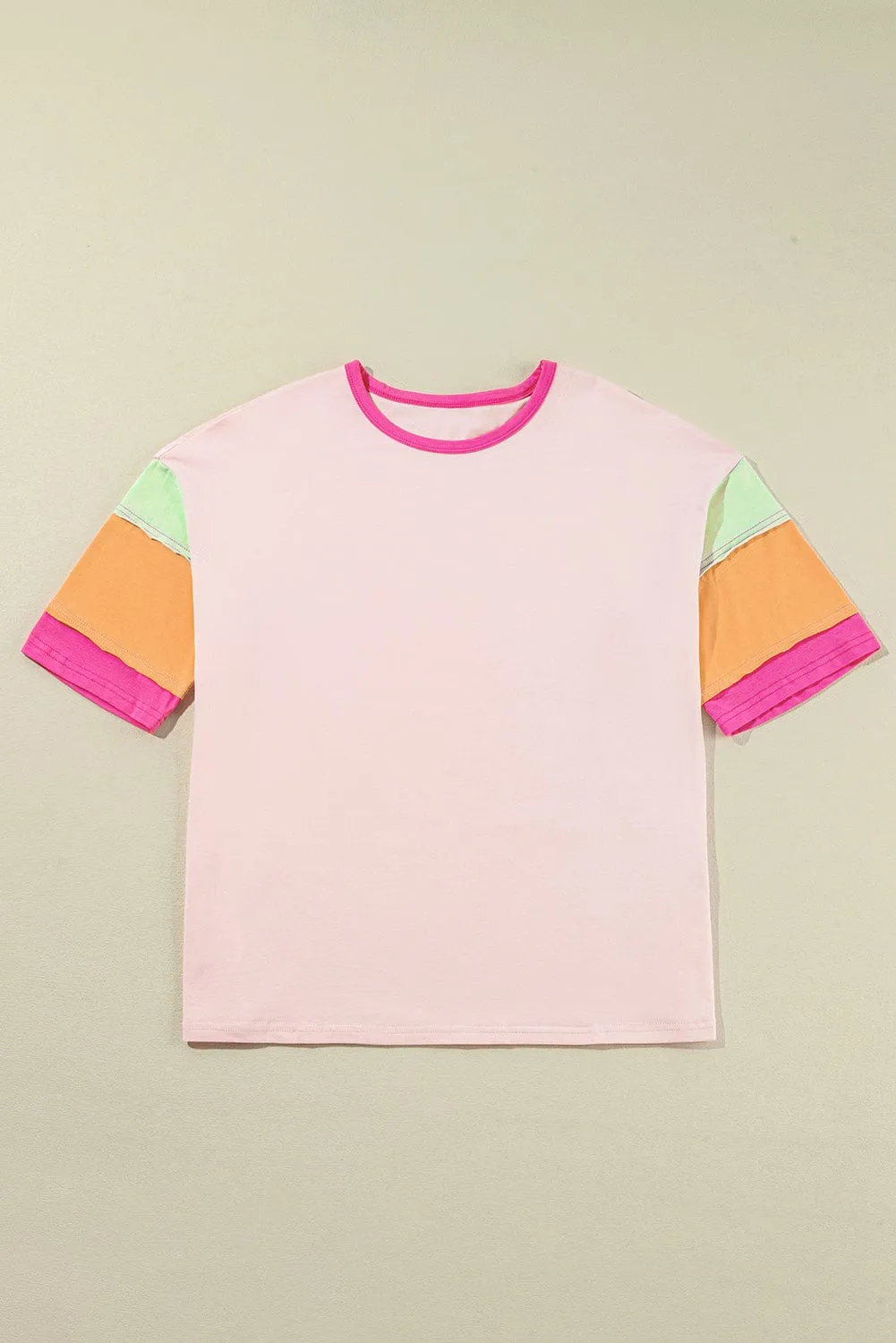 Colorblock Pink Tee