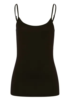 Cotton Sensation Round Neck Cotton Camisole | Black 71412-019