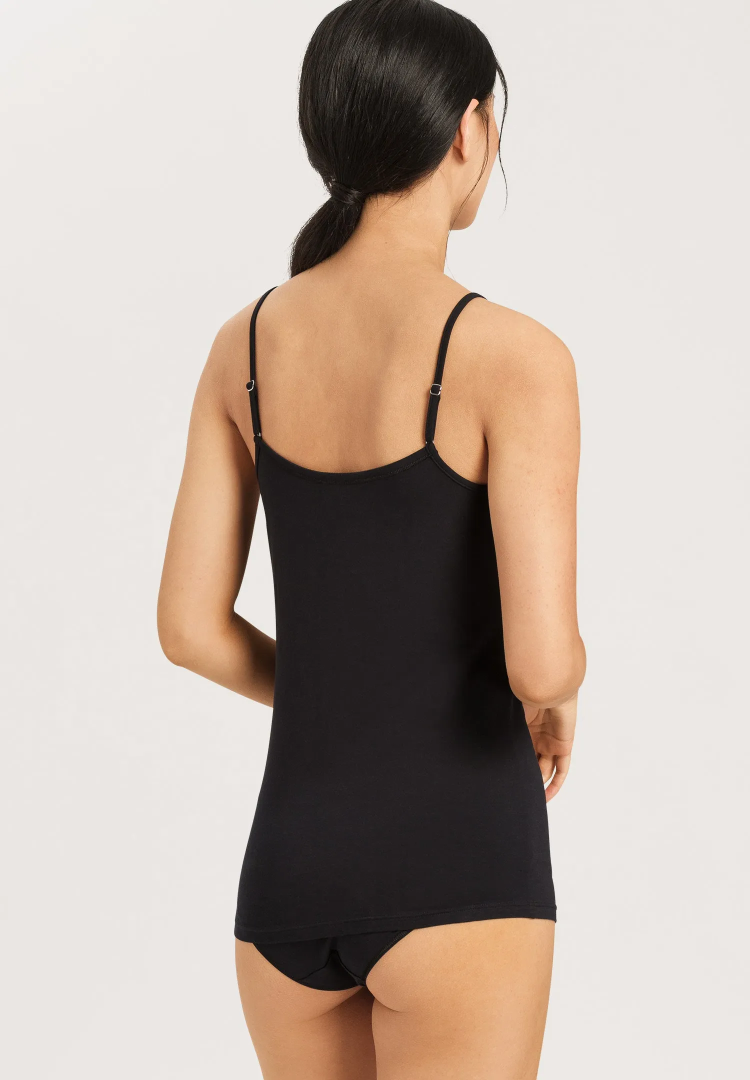 Cotton Sensation Round Neck Cotton Camisole | Black 71412-019