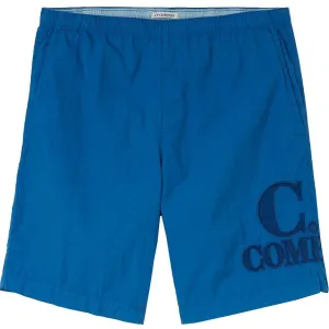 CP Company Blue Nylon Logo Swimshorts