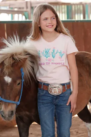 Cruel Girl® Girl's Pink "Hard to Handle" Tee Shirt