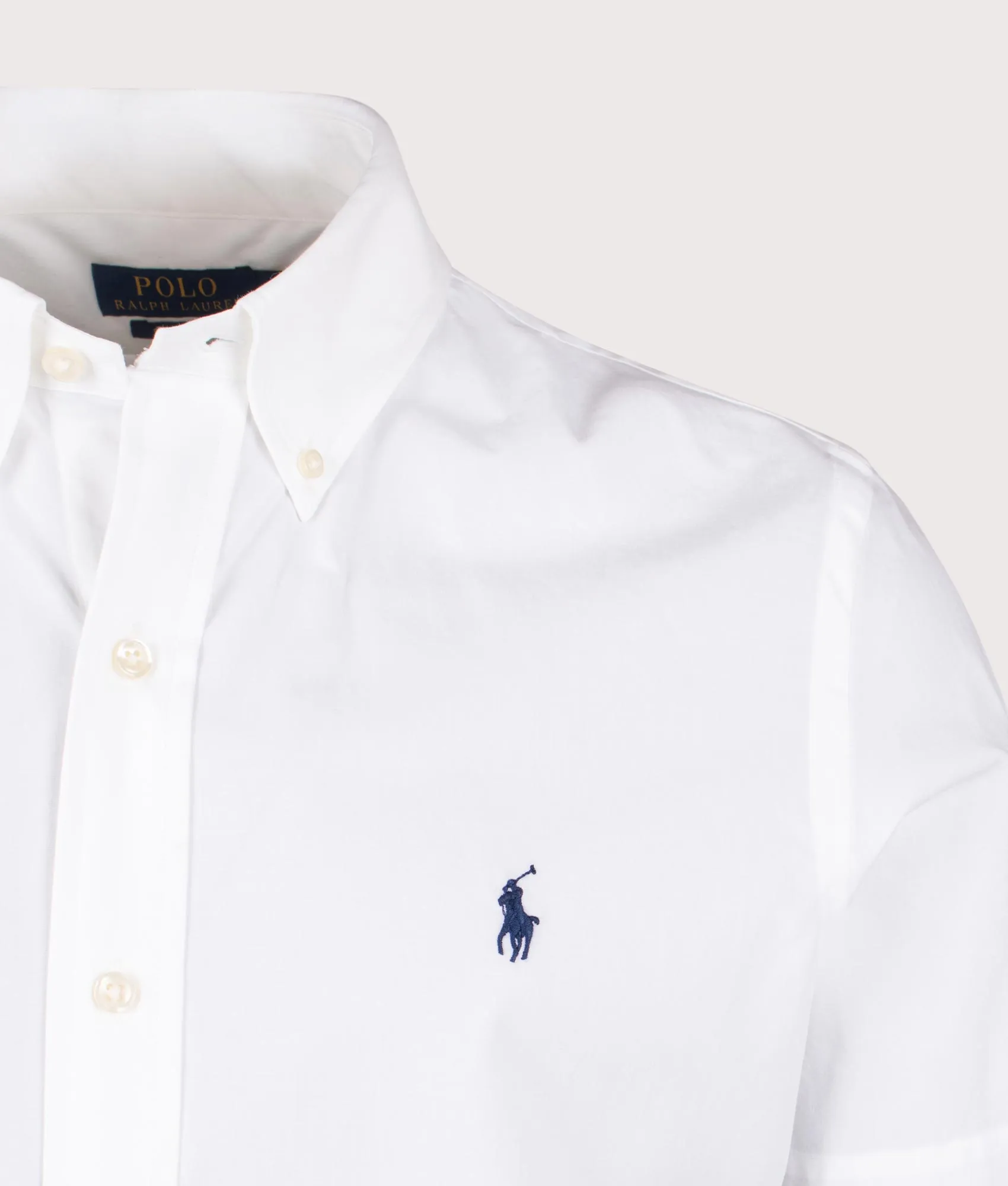 Custom Fit Short Sleeve Stretch Poplin Shirt