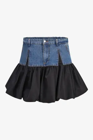 Denim Balloon Skirt | Ema&Carla