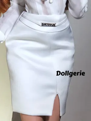 Elegant White Pencil Skirt for SmartDoll / DDdy / SD13