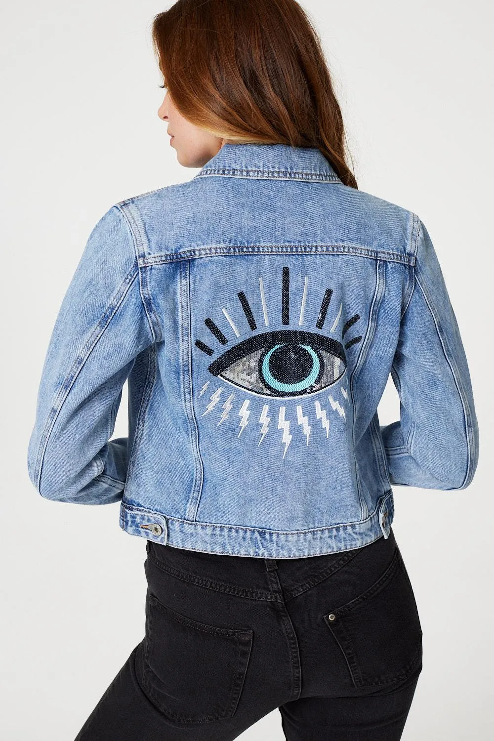 Embellished Back Cropped Jacket