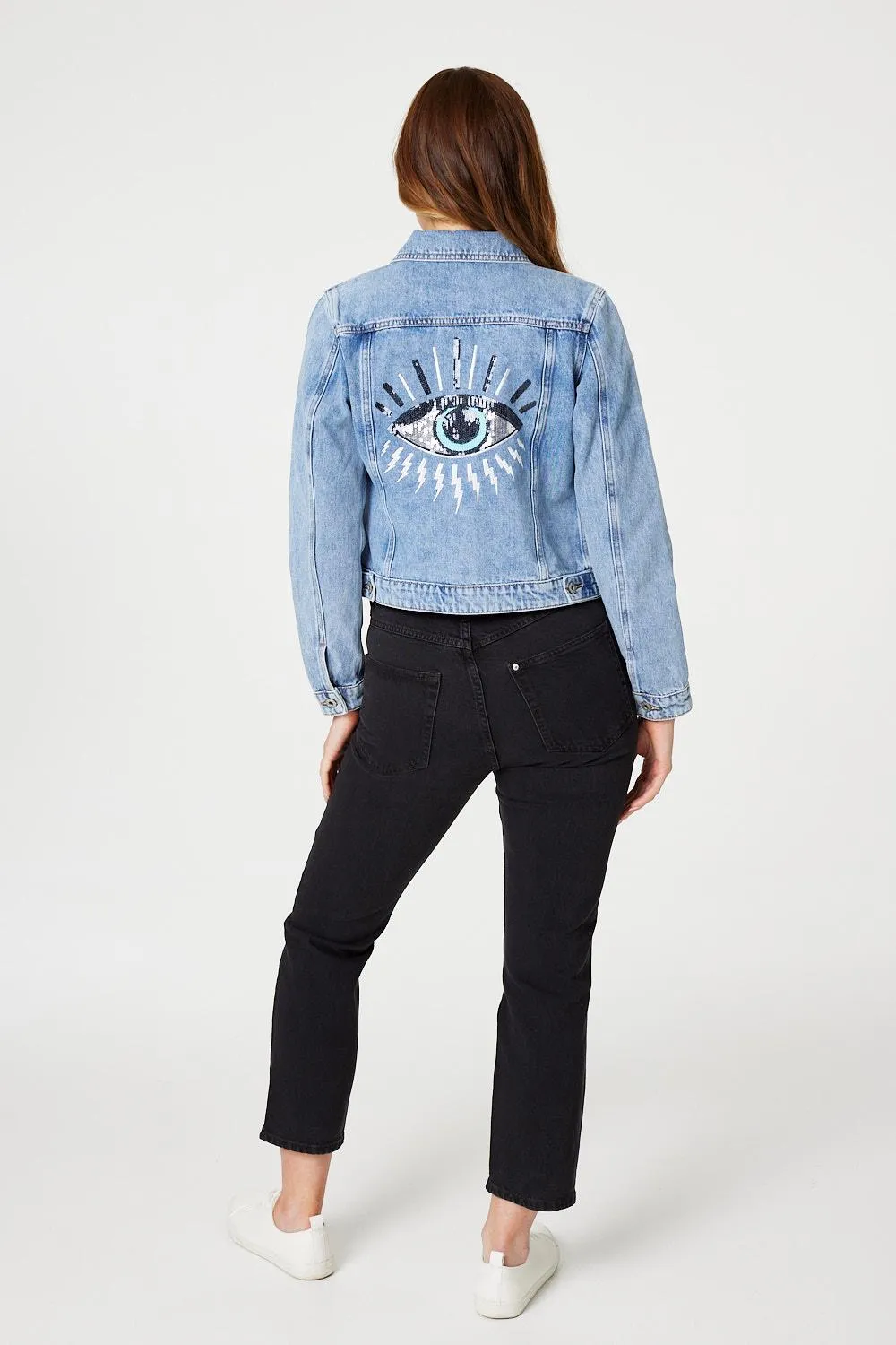 Embellished Back Cropped Jacket