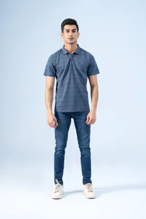 EXECUTIVE ICONIC POLO BLUE MELANGE