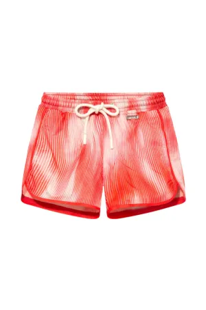 Finn Red Optical Swim Shorts