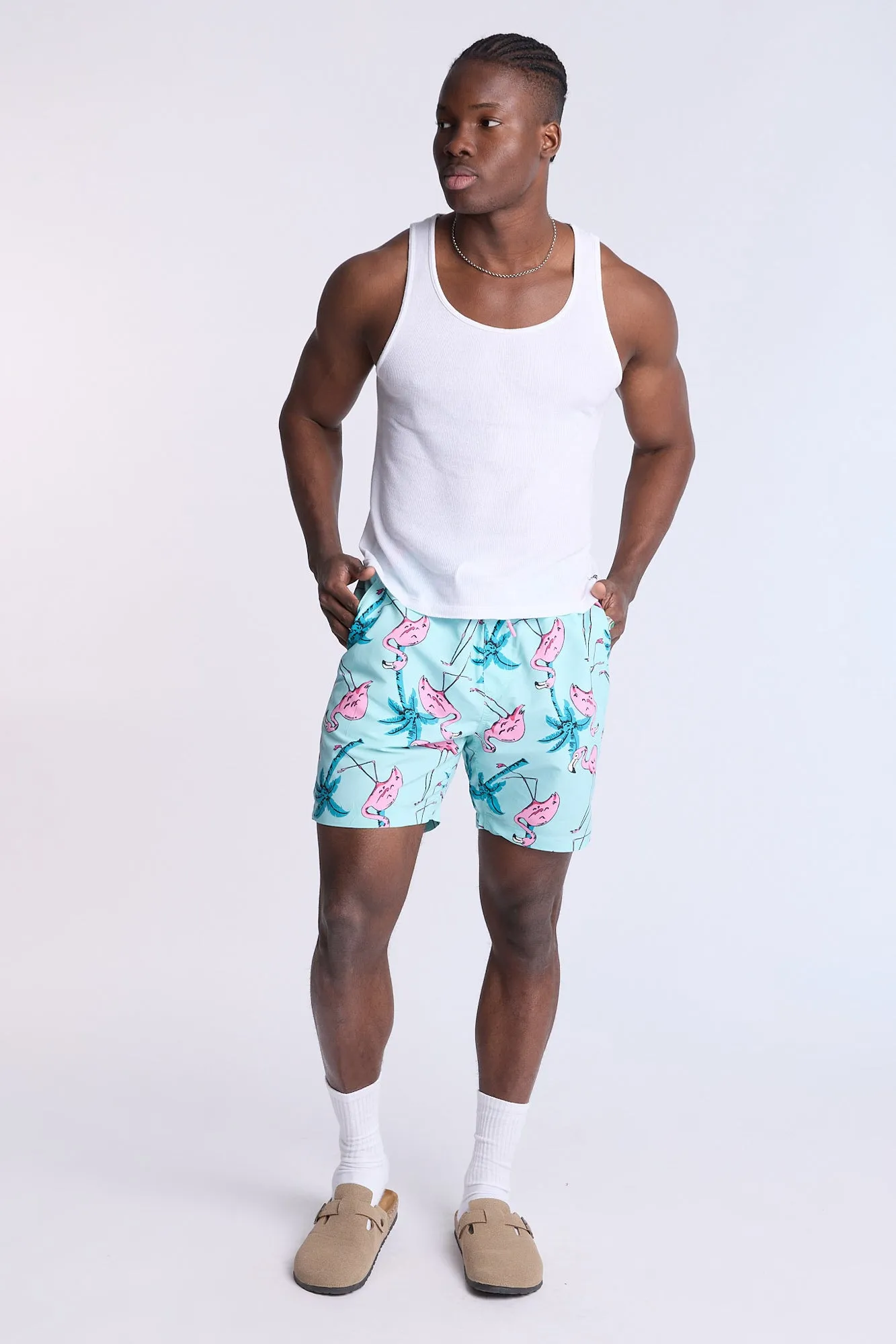 Flamingo 7" Swim Shorts