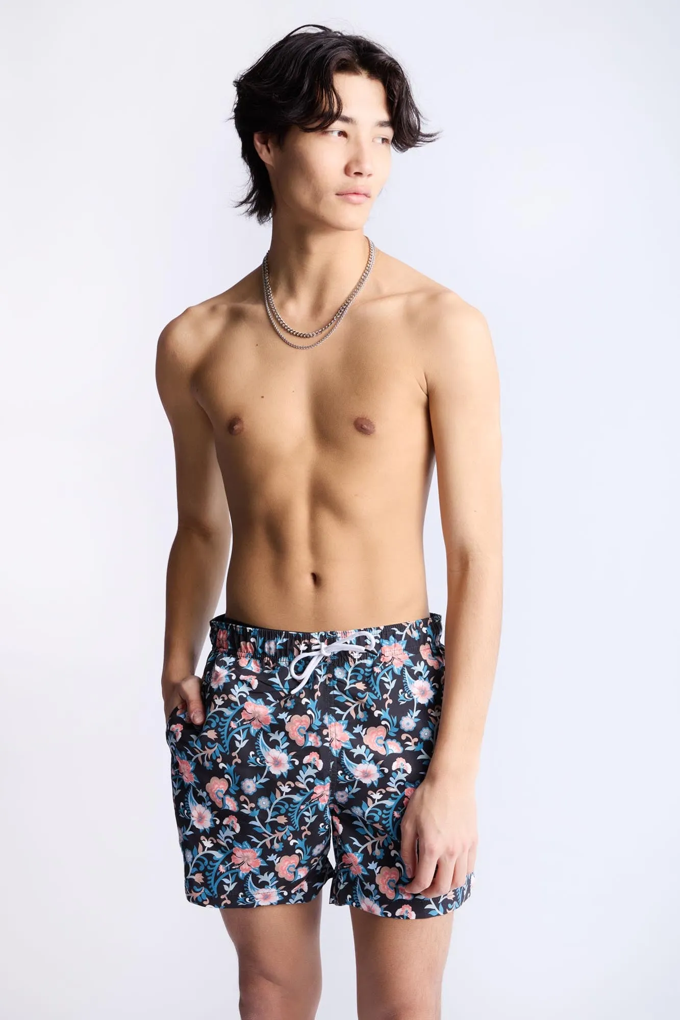 Floral Printed 5.5" Swim Shorts