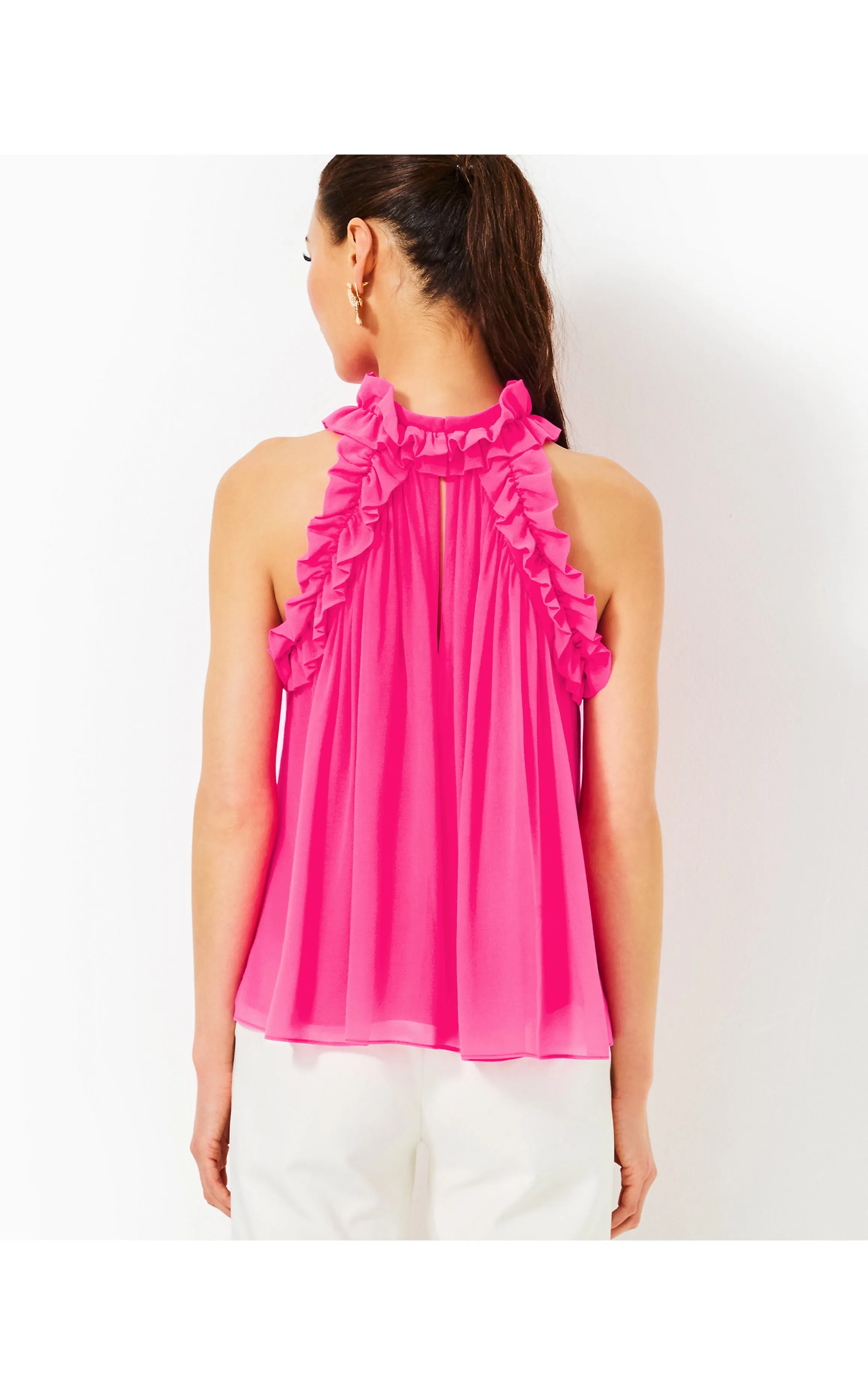 Florian Silk Top Passion Fruit Pink