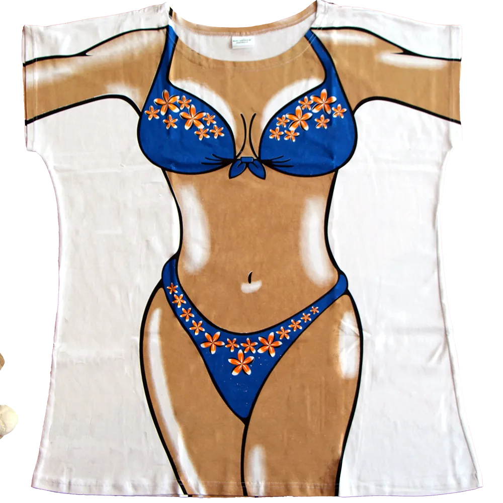 Frangipani Blue Women's Cover Up