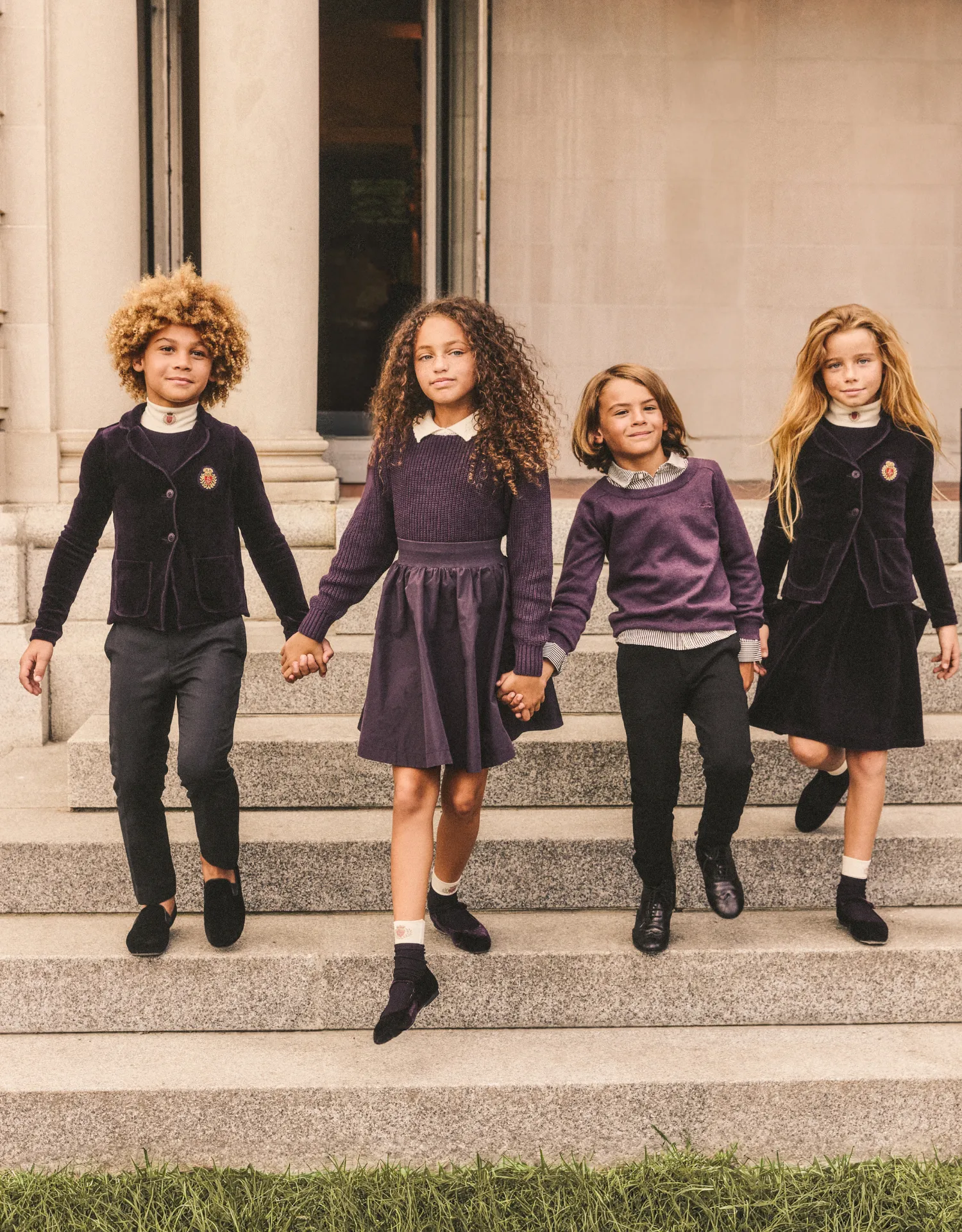 Girls Collared Sweater