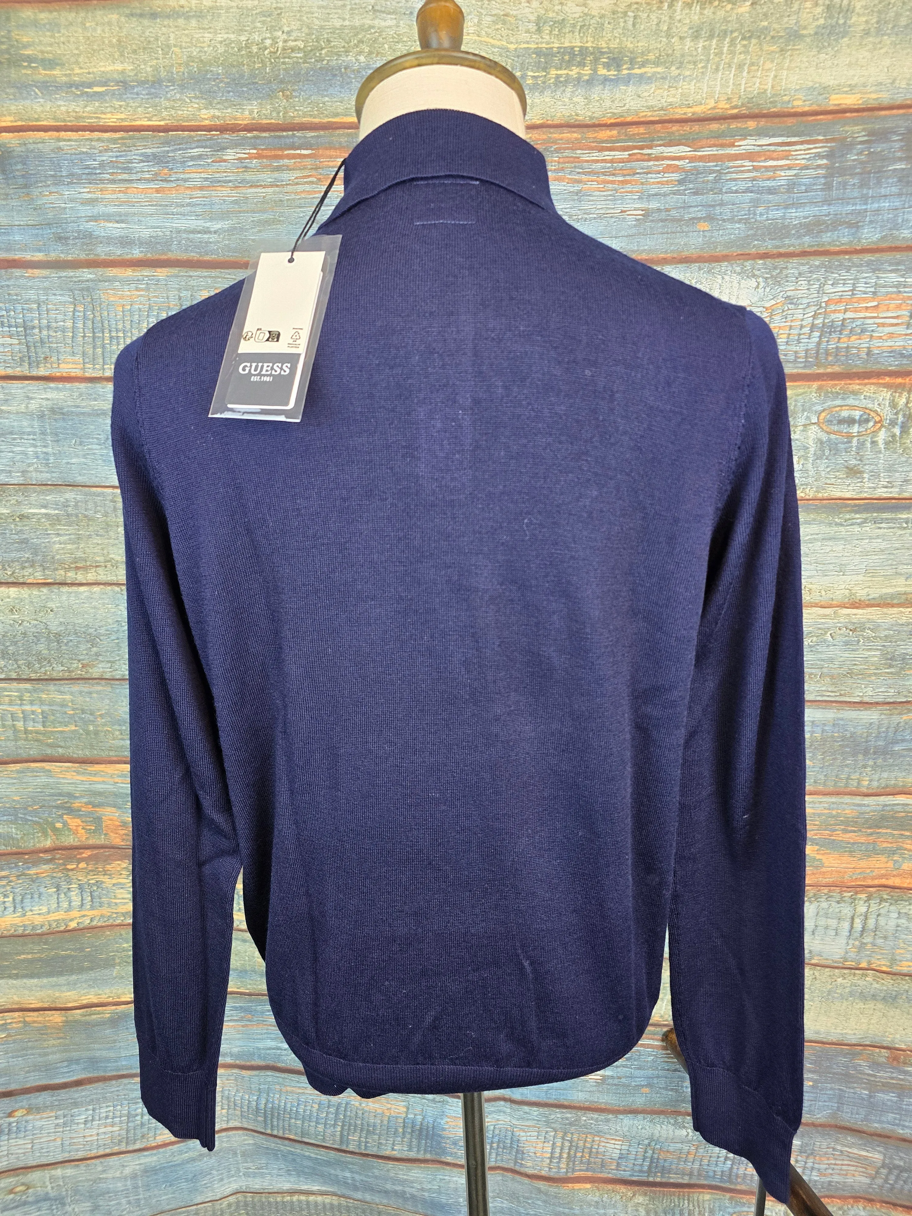 Guess Long Sleeve Lambswool Polo Shirt
