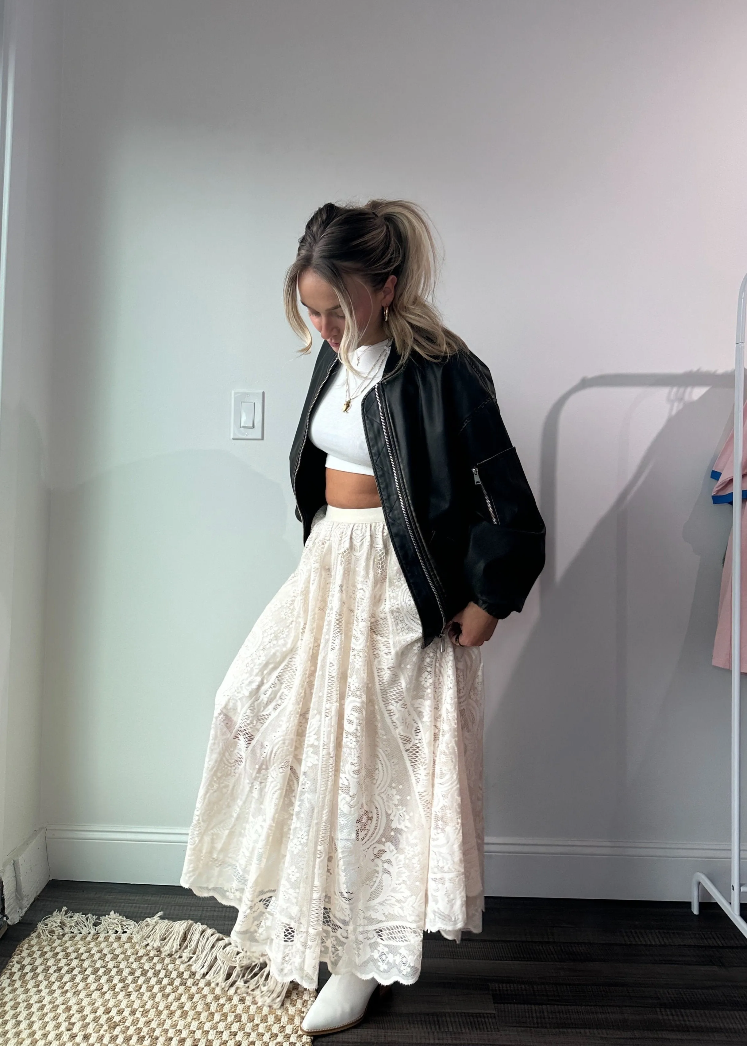 Heart On Fire Lace Skirt