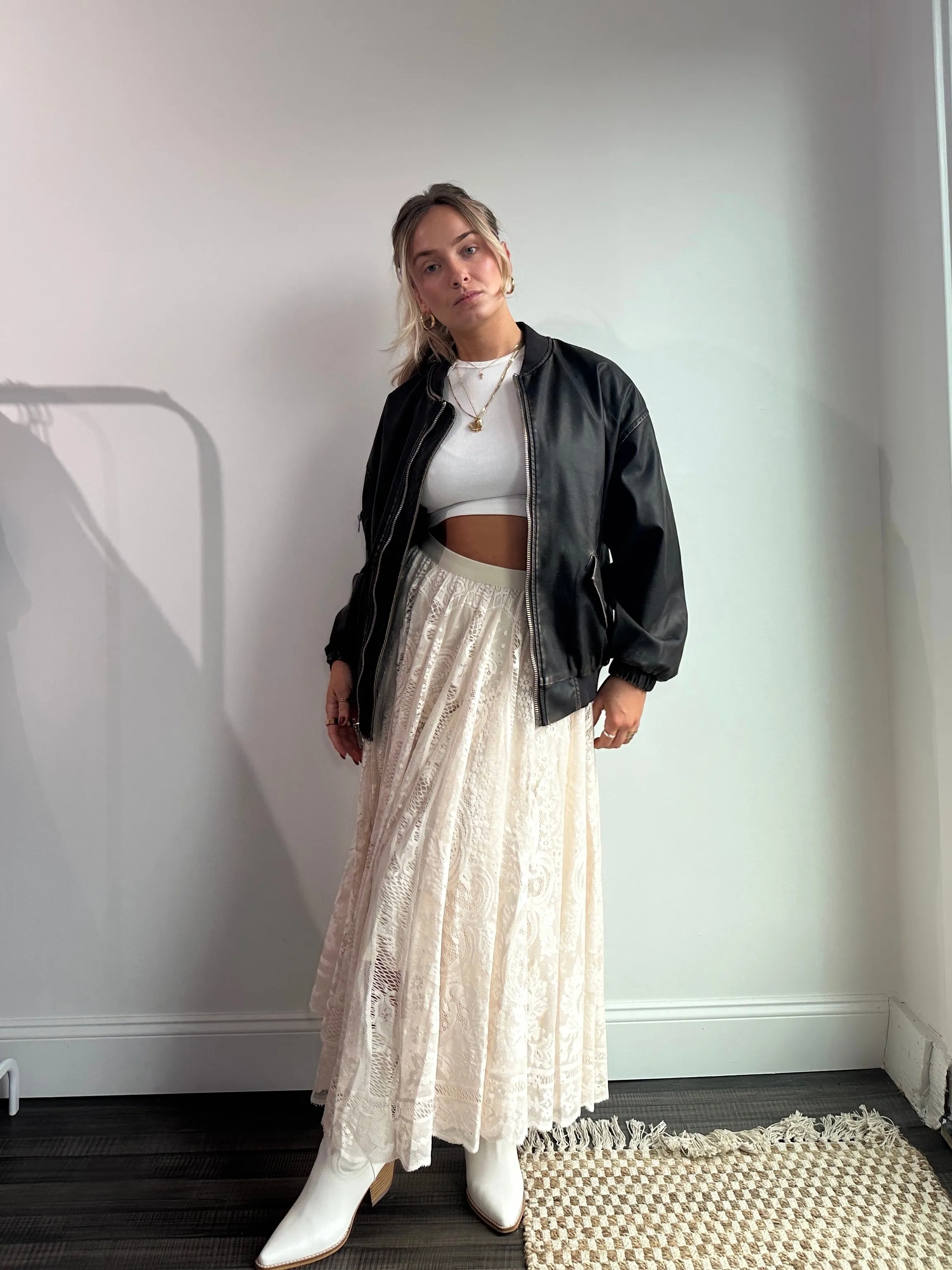 Heart On Fire Lace Skirt