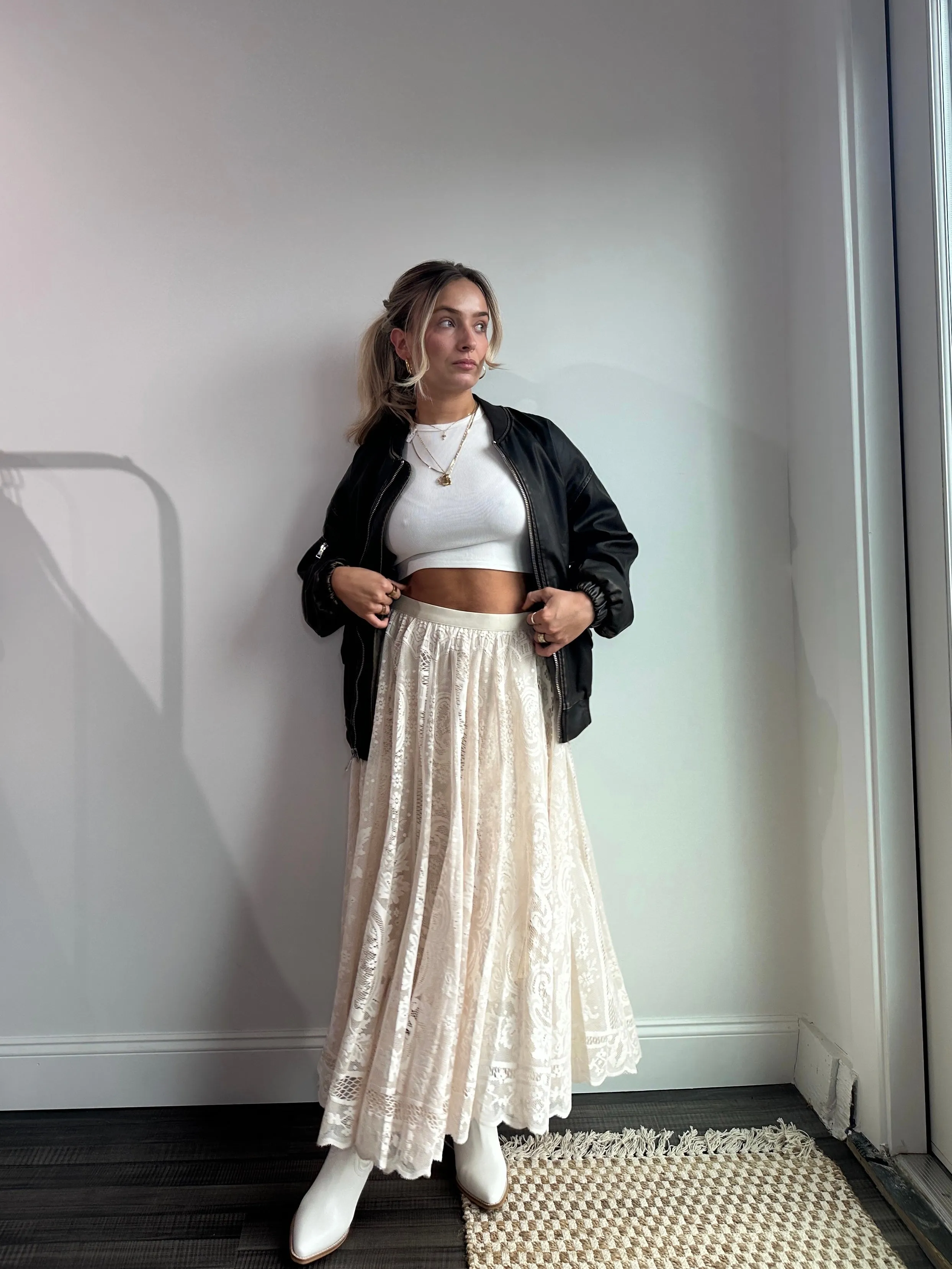 Heart On Fire Lace Skirt