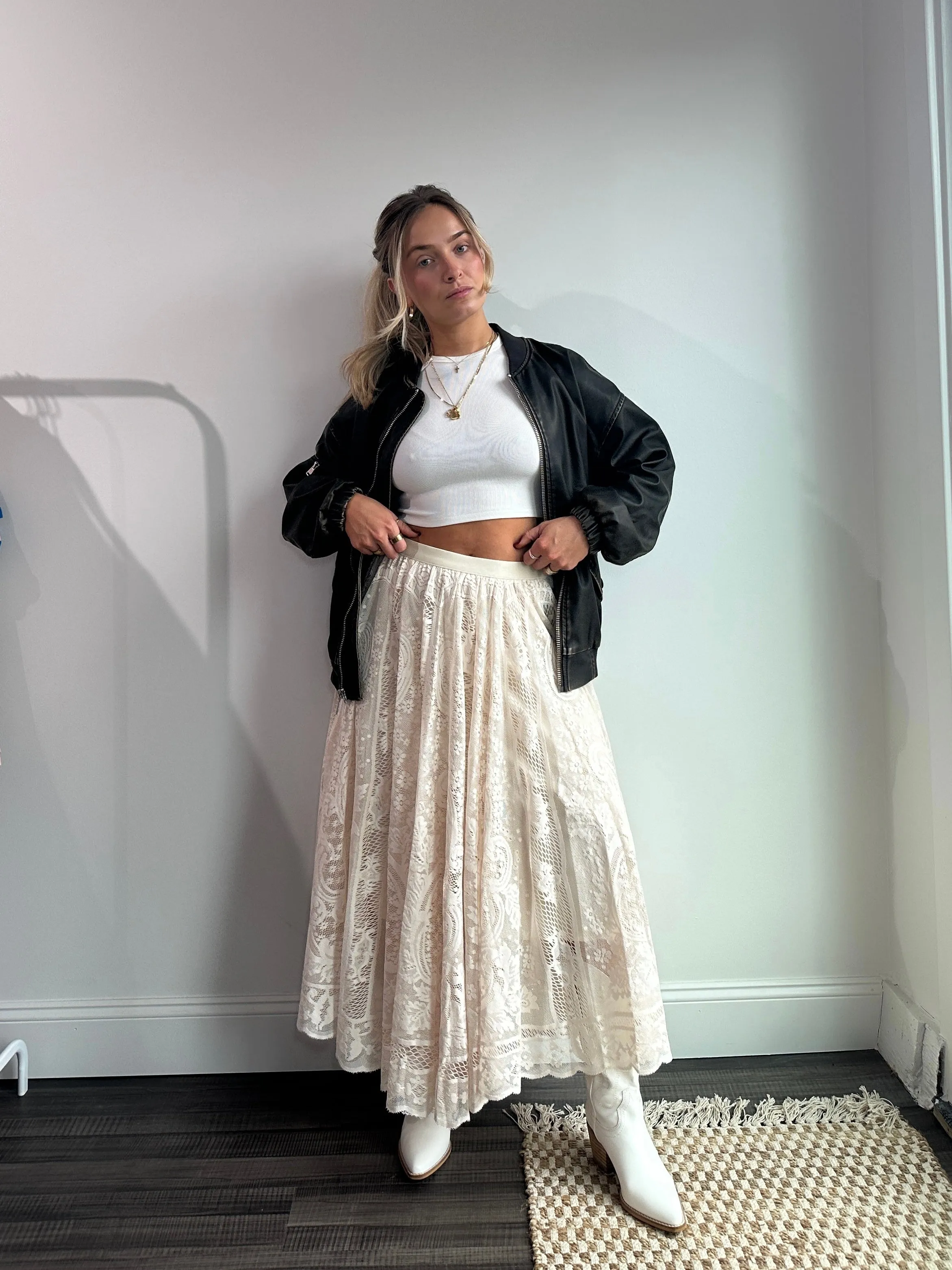 Heart On Fire Lace Skirt