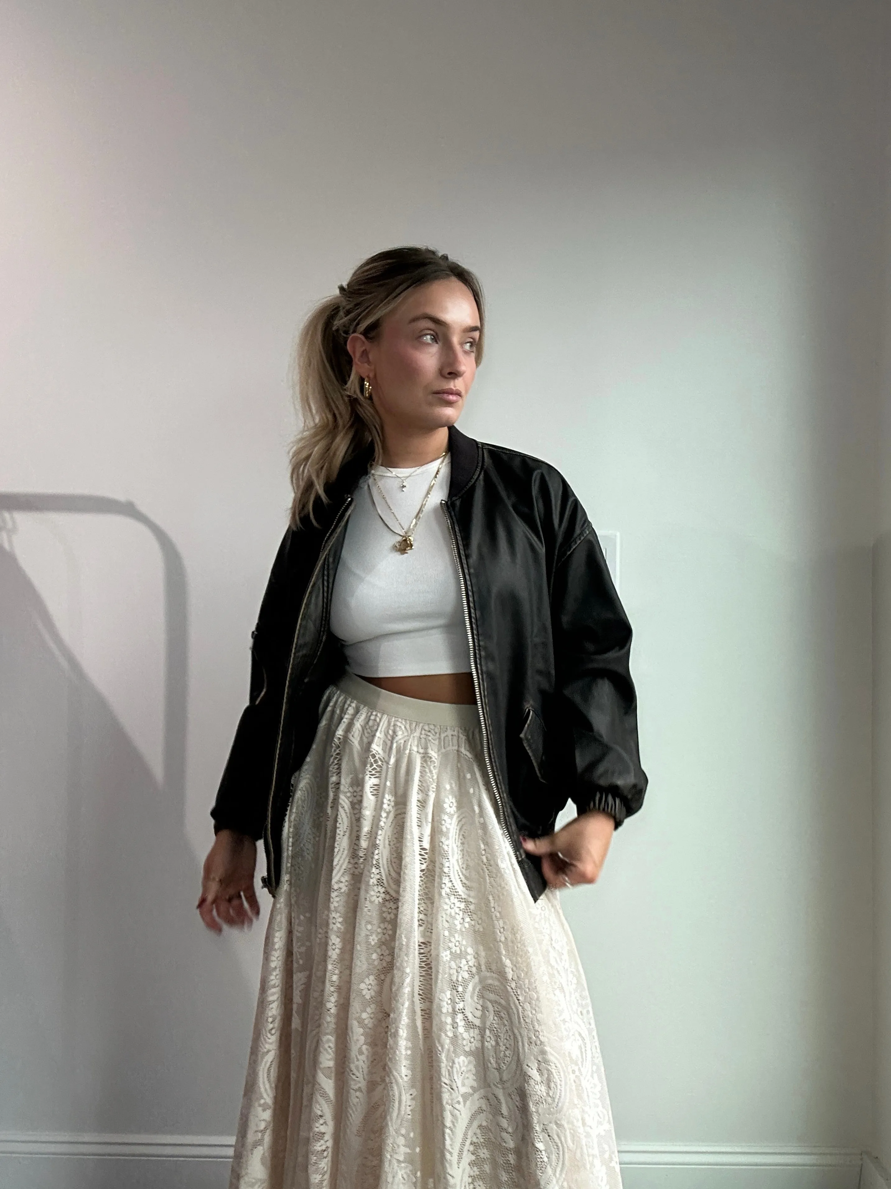 Heart On Fire Lace Skirt