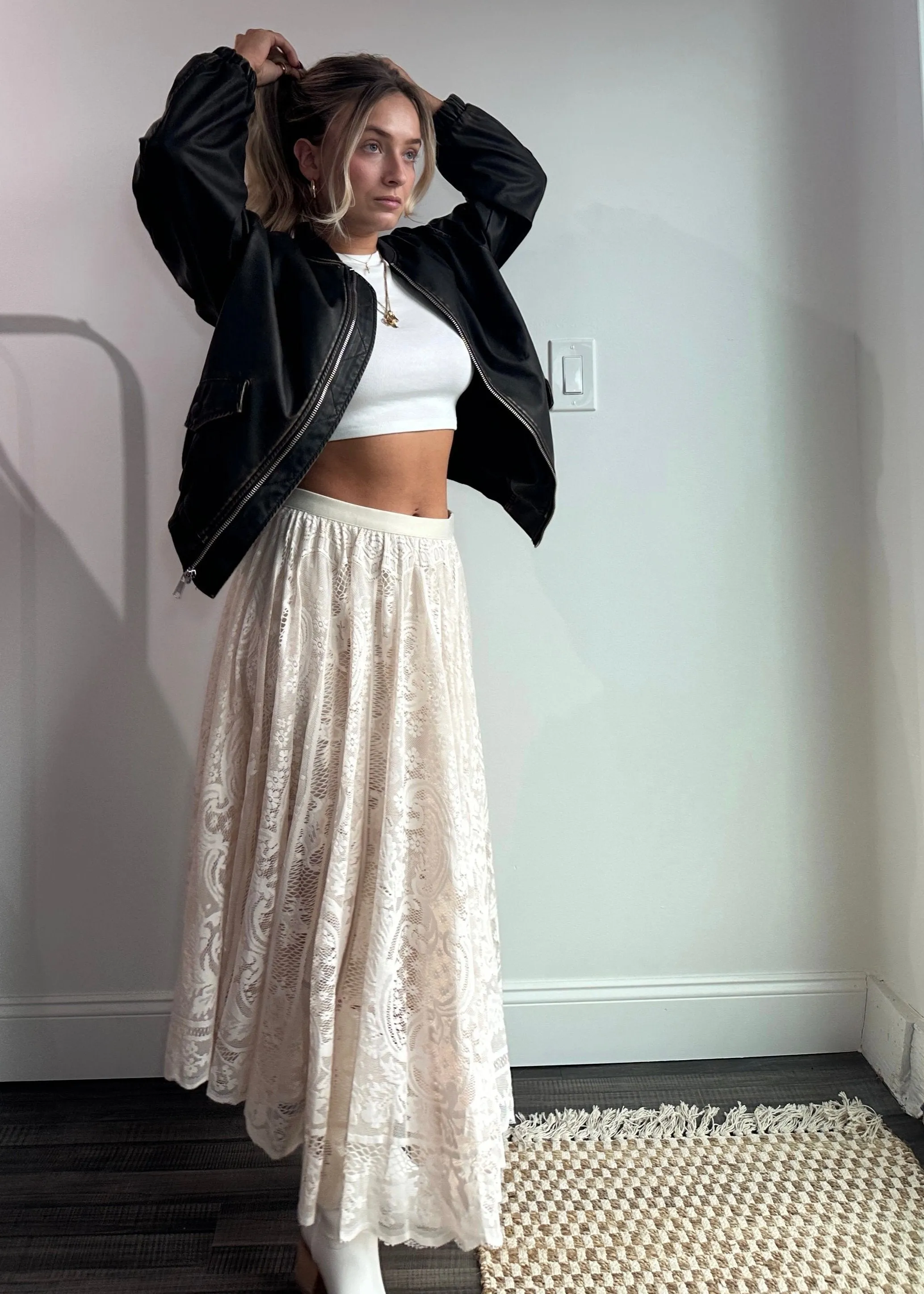 Heart On Fire Lace Skirt