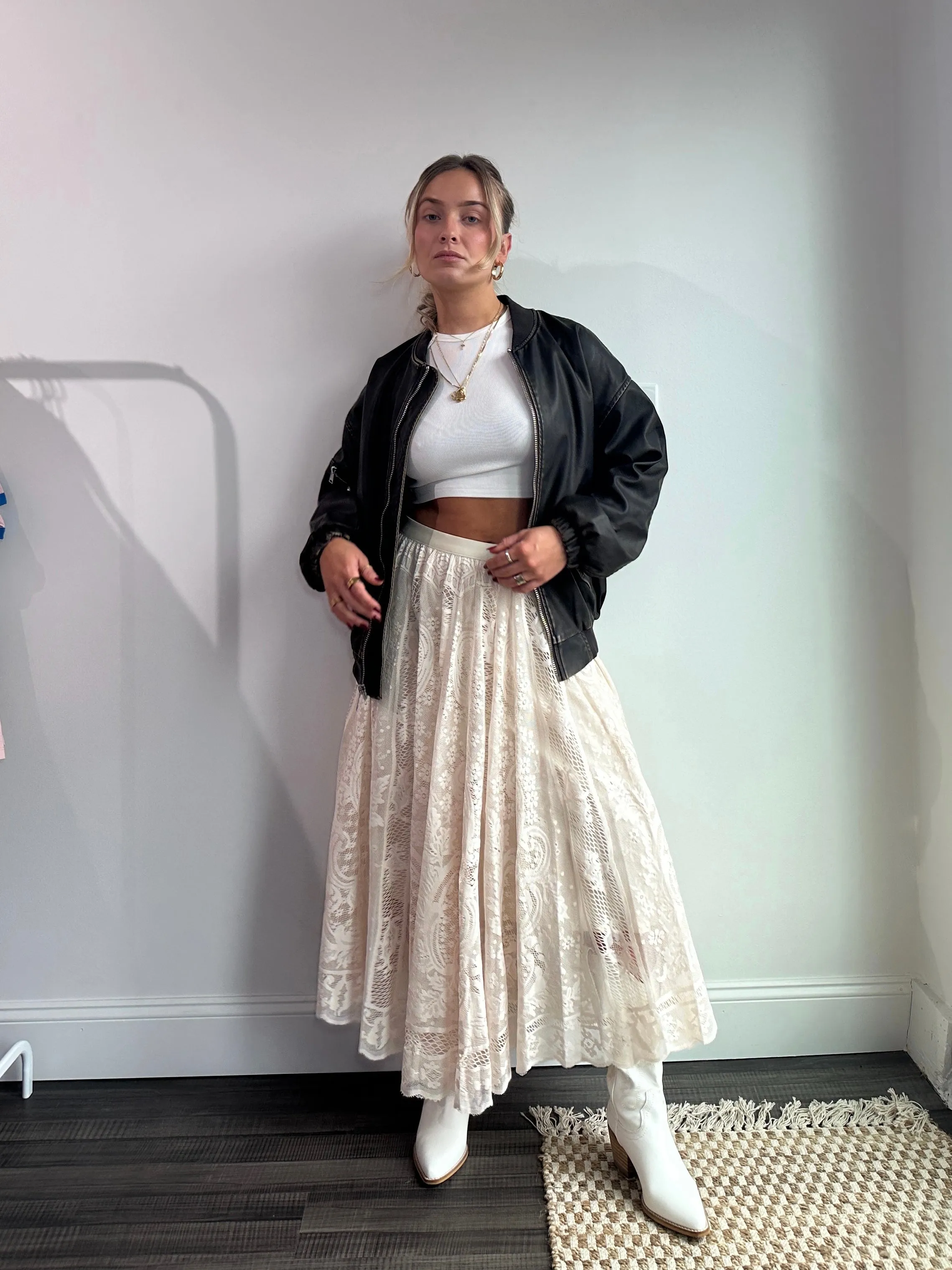 Heart On Fire Lace Skirt