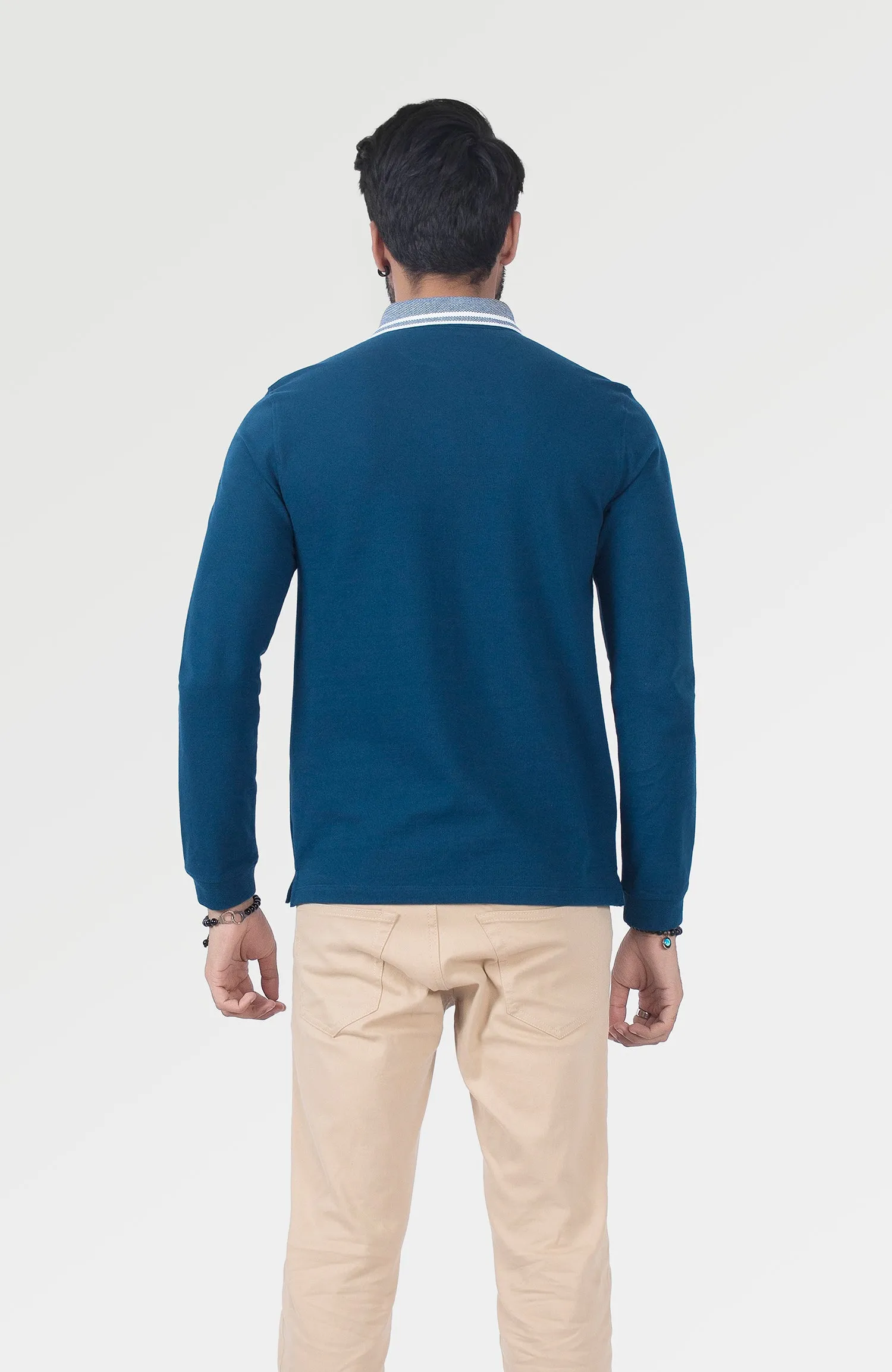 Jacquard Collar Polo