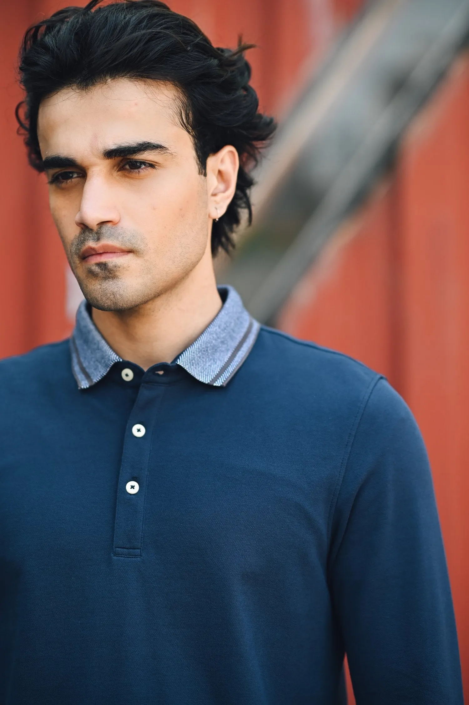 Jacquard Collar Polo