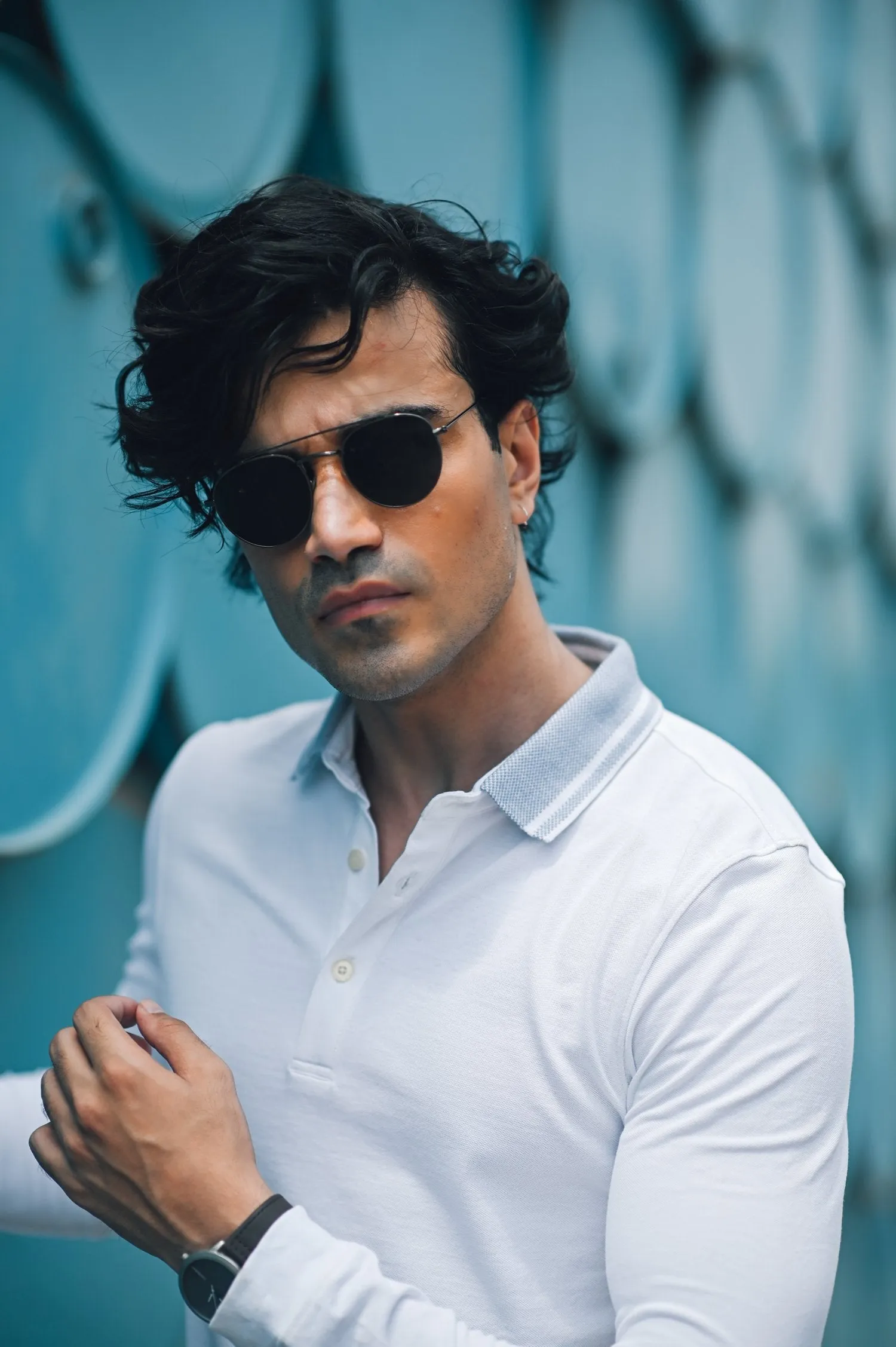 Jacquard Collar Polo