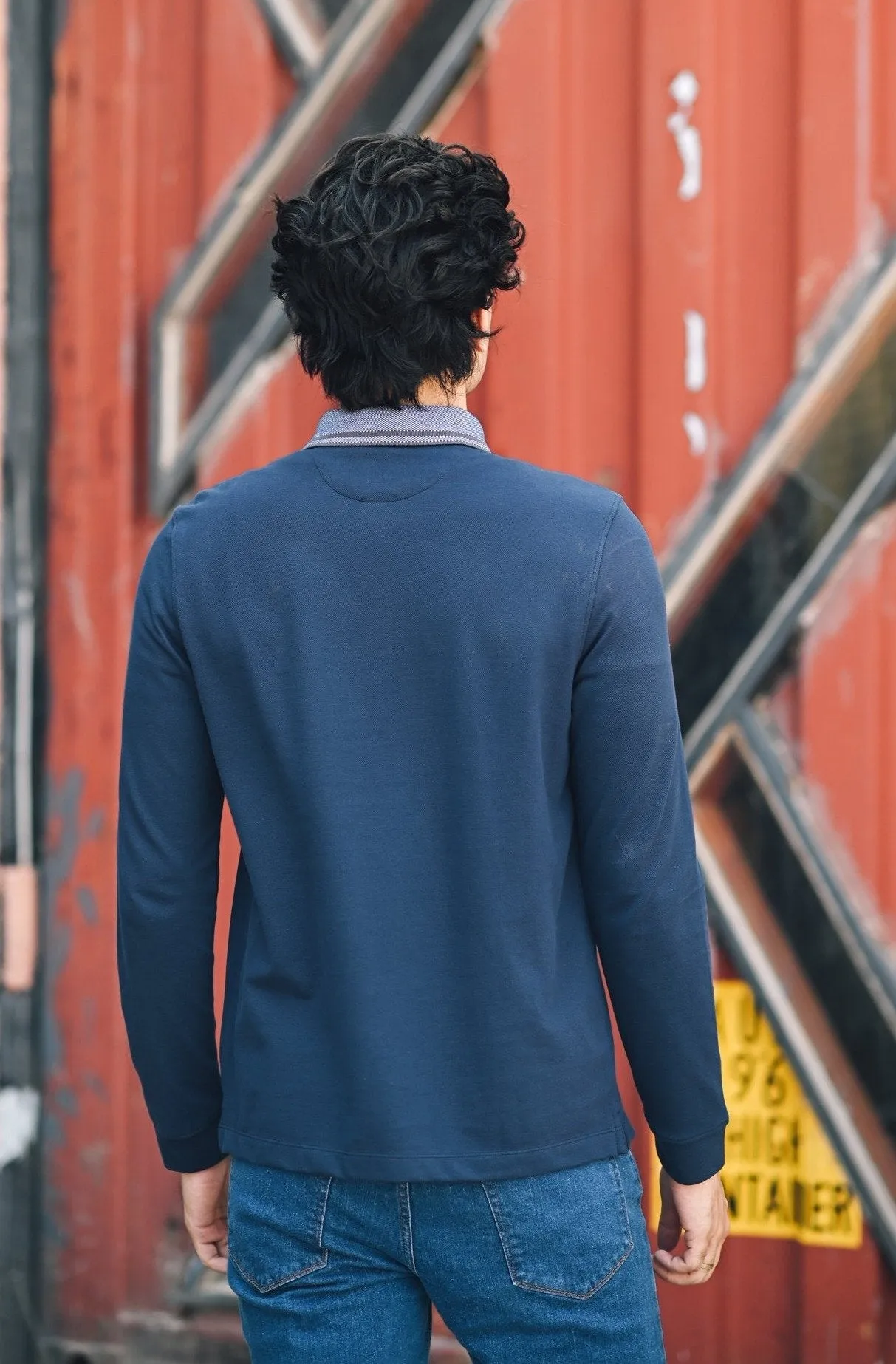 Jacquard Collar Polo