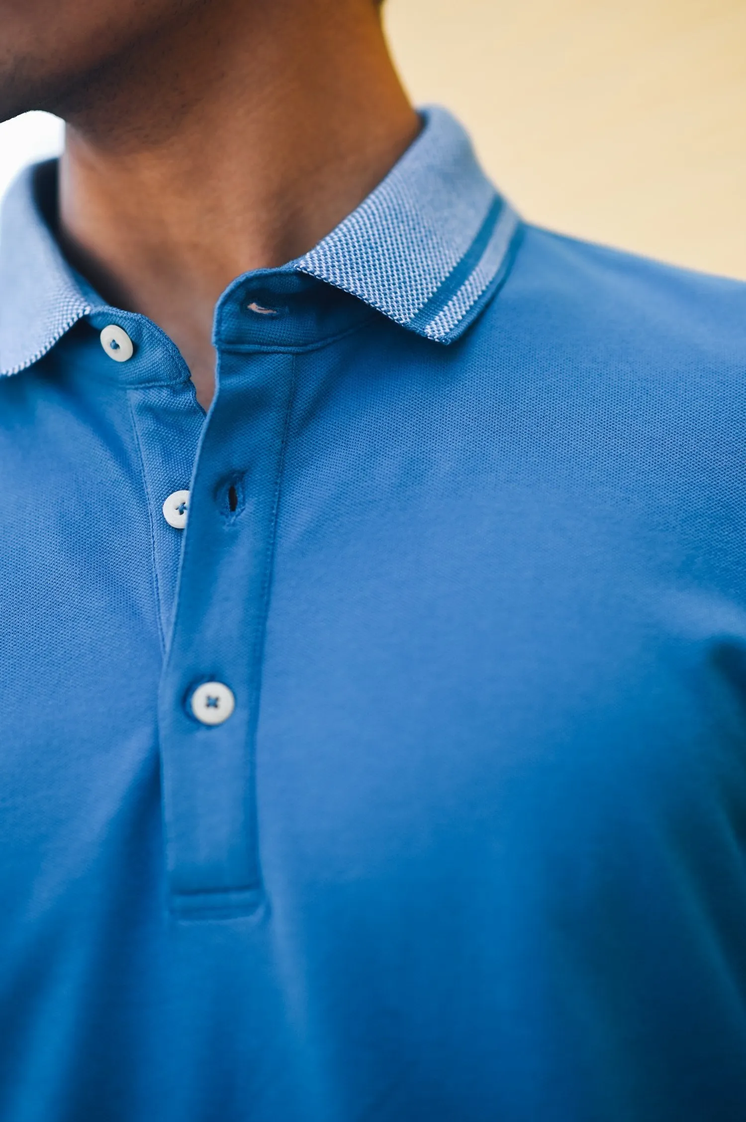Jacquard Collar Polo