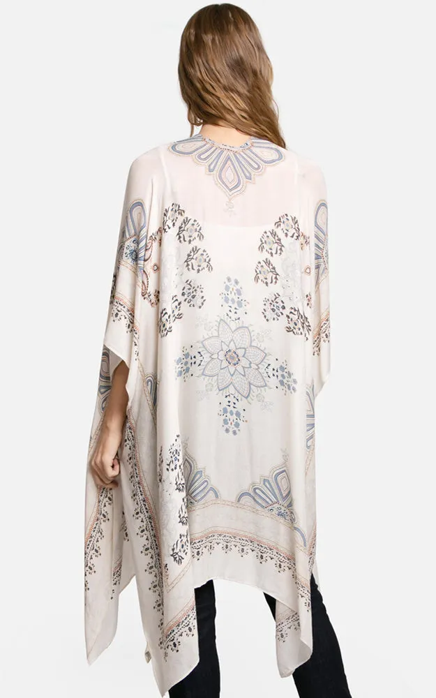 JP3013 Floral Print Cover Up Kimono
