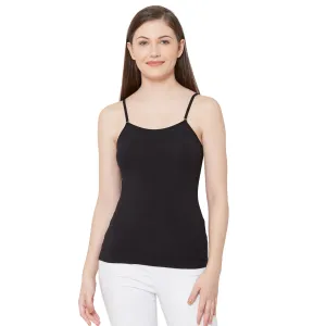 JSC-818 Spaghetti Camisole-Black
